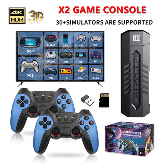 X2 Blue Game Console 4K Double Connection Battle Wireless - Gadgio