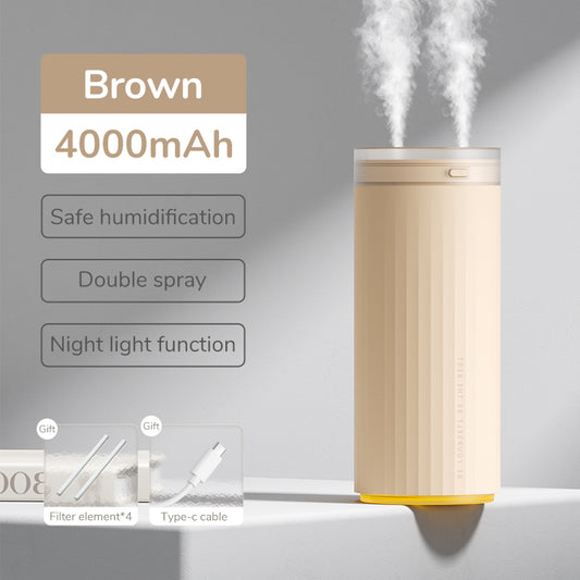 Small Humidifiers 500ml Desk Humidifier Night Light Function Quiet Operation Electric Aroma Diffuser Air Car Humidifier - Gadgio