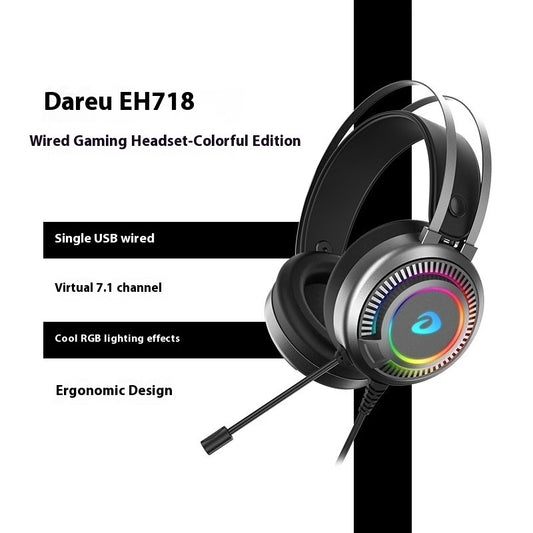 Gaming Electronic Sports Noise Cancelling Wired Headphones - Gadgio