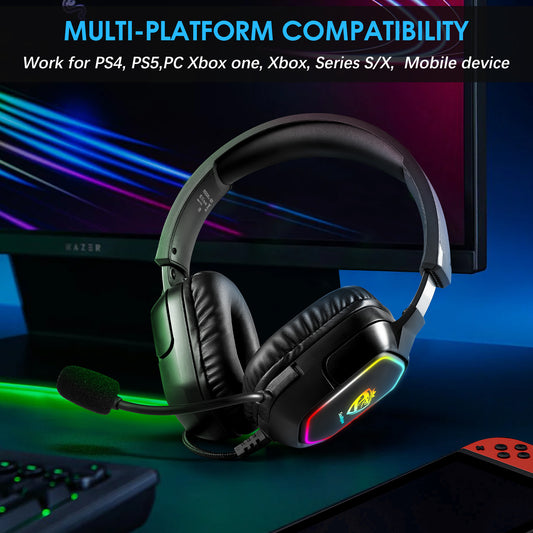 Over-ear Wired Esports Gaming Headphones - Gadgio