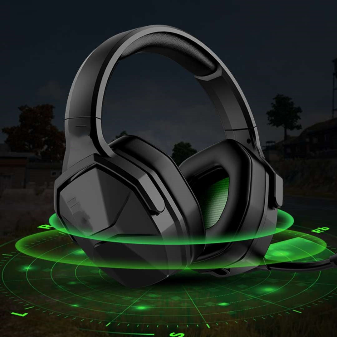 Headworn Gaming Headphones Wired Esports 7.1 Channel - Gadgio