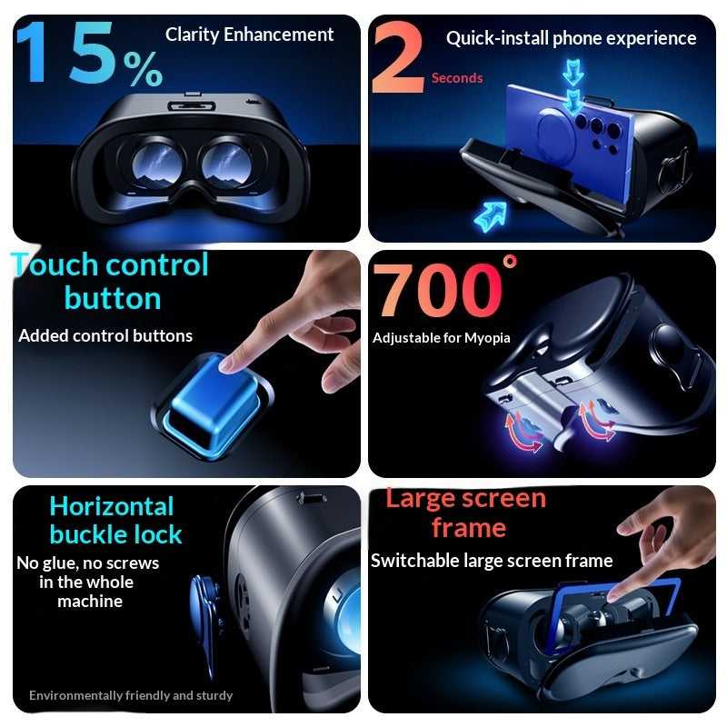All-in-one Virtual Reality 3D Panoramic Glasses - Gadgio