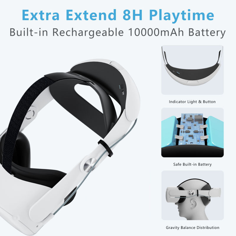 Suitable For White Headset VR II Earmuffs - Gadgio
