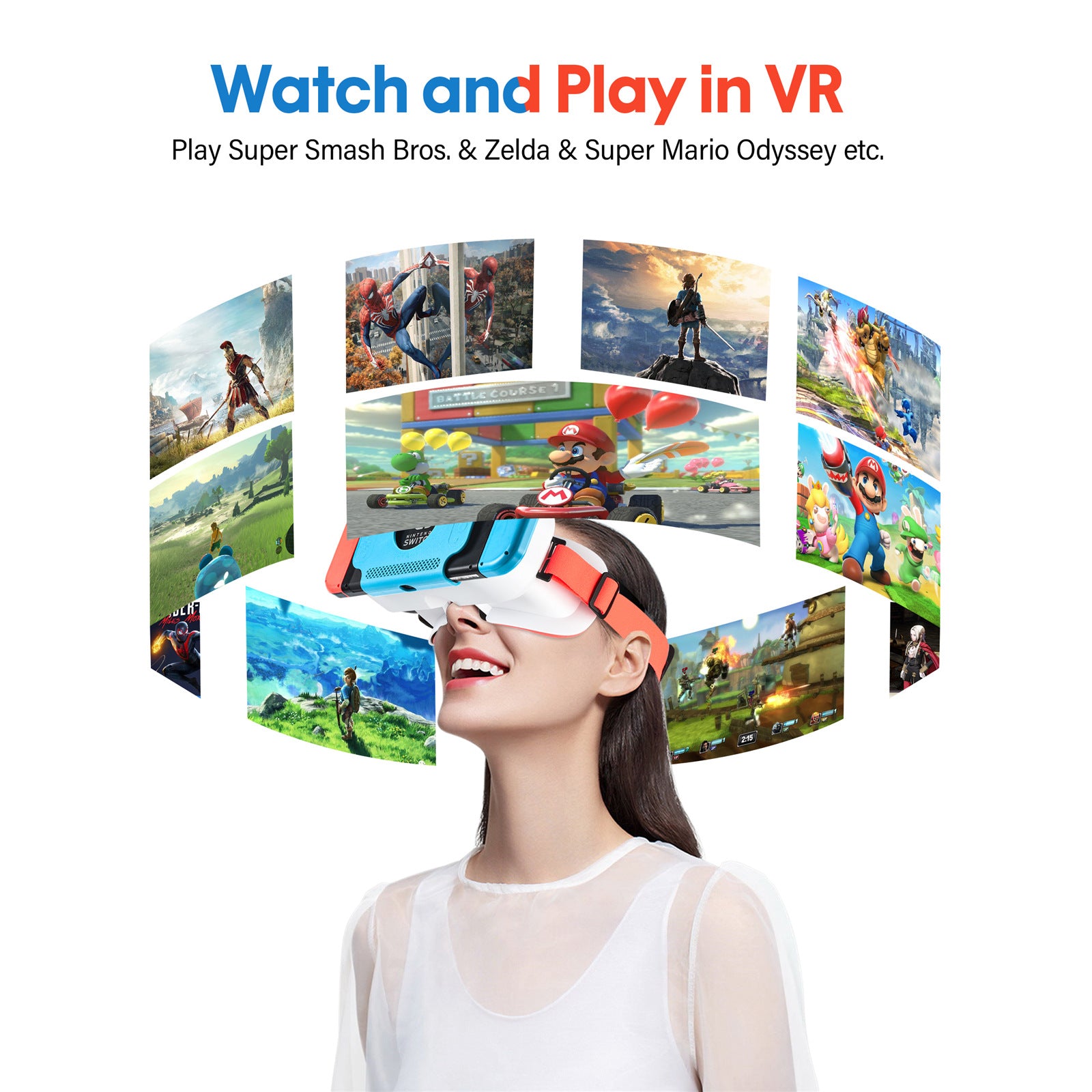 Game Console Accessories 3D HD AR Glasses - Gadgio
