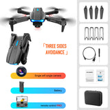 4K Dual Camera Remote Control Three-sided Obstacle Avoidance Drone - Gadgio