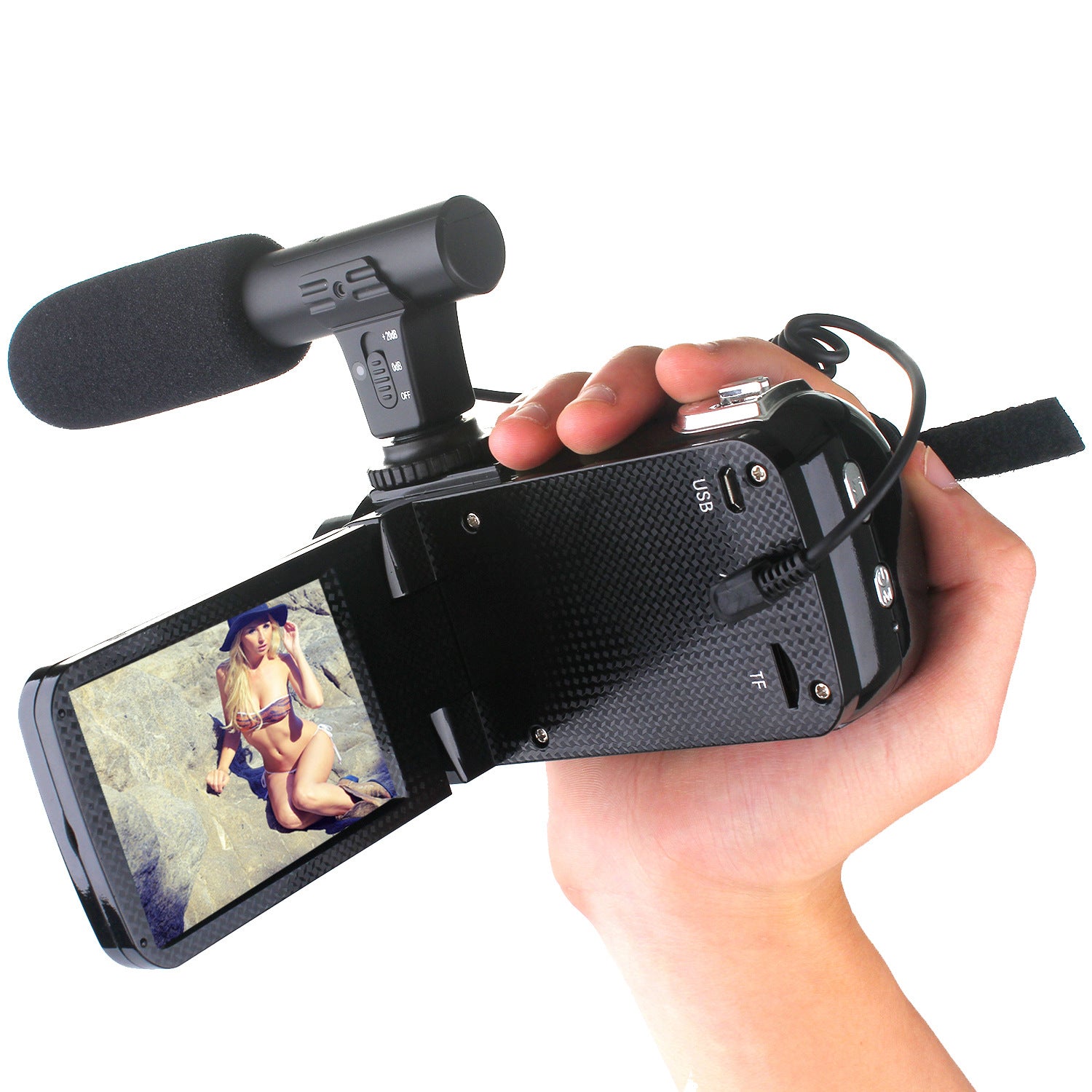 Digital camera with 24 million pixels and hot shoe PC camera setup, capturing clear and detailed images.