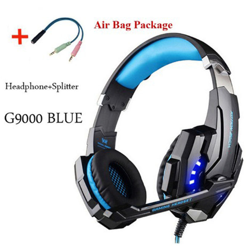 Wired Gaming Headset Headphones Surround Sound Deep Bass Stereo Casque Earphones With Microphone - Gadgio