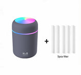 Home Car Charging Colorful Air Humidifier Usb Water Replenishment - Gadgio