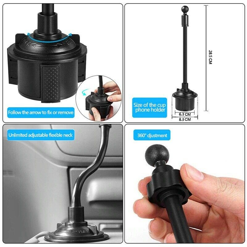 Car water cup holder mobile phone holder - Gadgio