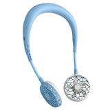 Lazy mini USB portable hanging neck fan
