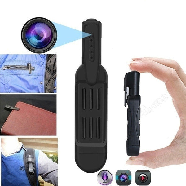 Compact 1080P HD hidden spy mini pocket pen camera capturing clear video discreetly.