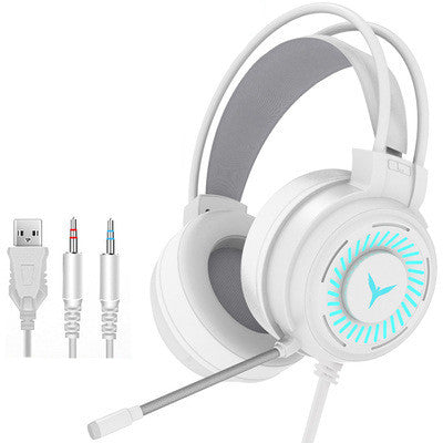 King G60 Gaming Headphones Gaming Wired 7.1 Channel Eating Chicken Desktop Computer Notebook Headset - Gadgio