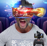 New VRG Pro 3D VR Glasses Virtual Reality Full Screen Visual Wide-Angle VR Glasses For 5 To 7 Inch Smartphone Eyeglasses Devices - Gadgio
