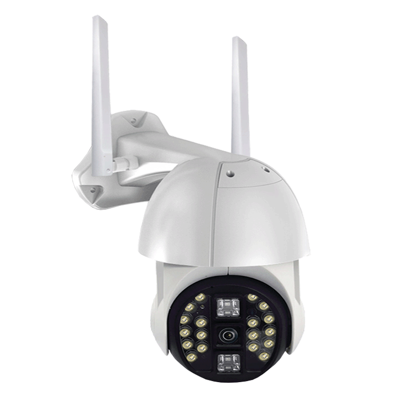 Wireless 1080P HD outdoor security camera with 360-degree view, WiFi web camera for home surveillance and monitoring.