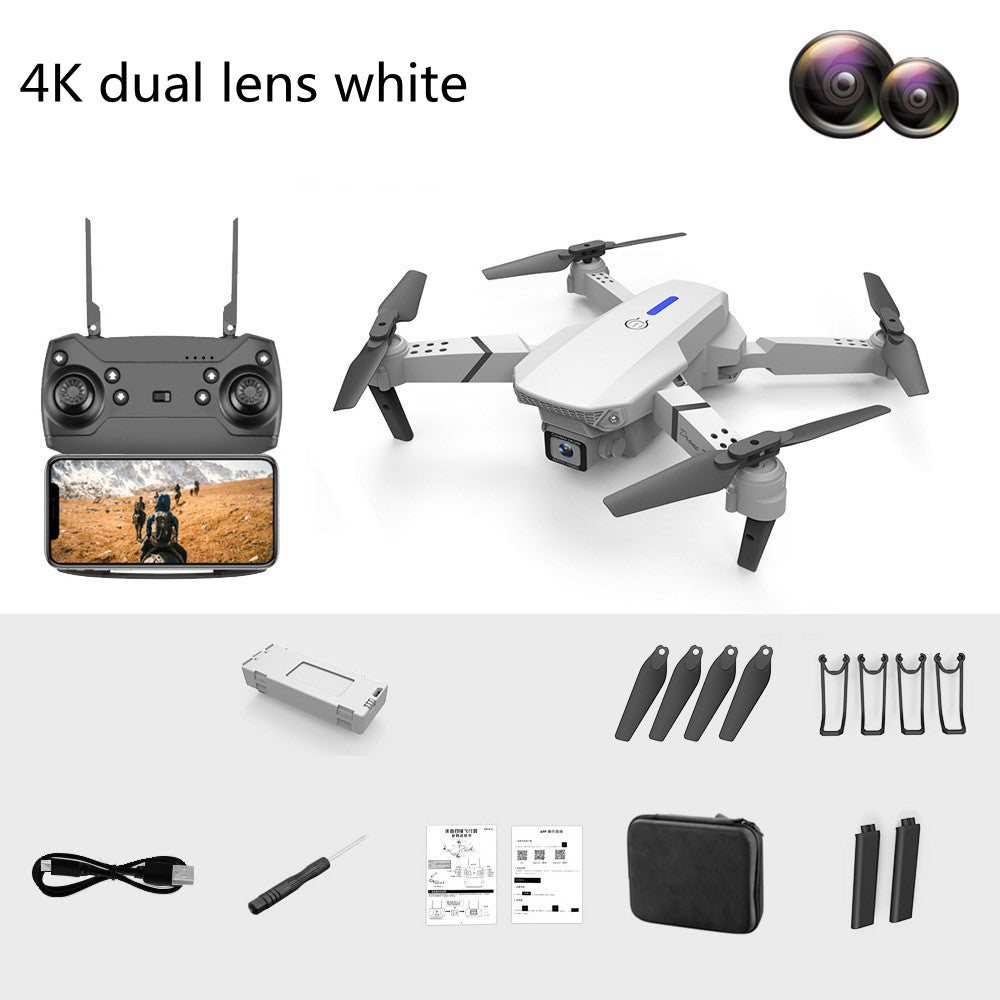 Dual-Lens Folding Drone Fixed-Height Four-Axis Aerial Photography Remote Control - Gadgio