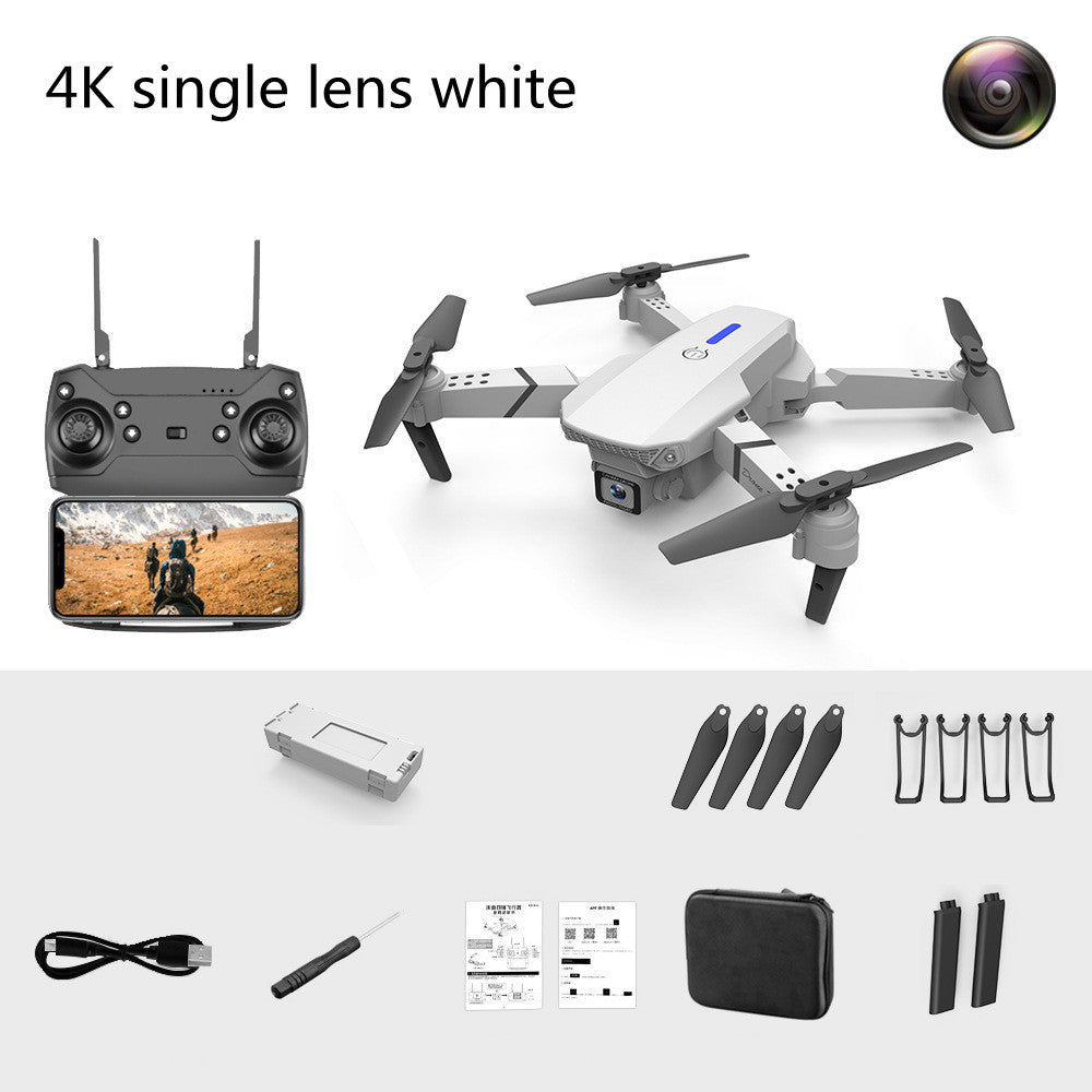 Dual-Lens Folding Drone Fixed-Height Four-Axis Aerial Photography Remote Control - Gadgio