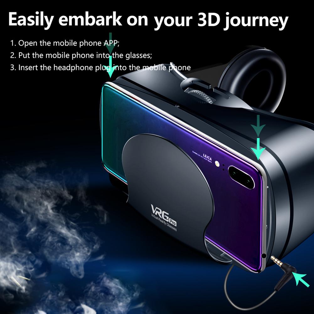 VR Helmet 3D Glasses Virtual Reality Support 0-800 Myopia For Smartphone Smart Phone Headset - Gadgio
