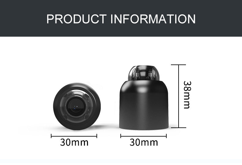 Wireless WiFi surveillance camera with 1080P HD night vision, small monitor, remote viewing, ideal for home security.