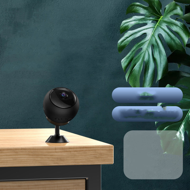 Mini 1080P HD WiFi IP camera with night vision, remote monitoring, motion detection, and built-in voice recorder for home security.