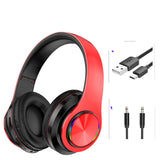 LED Wireless Bluetooth Headphones Gaming Headsets Sport Earphone With Support TF Card Colorful Breathing Lights - Gadgio