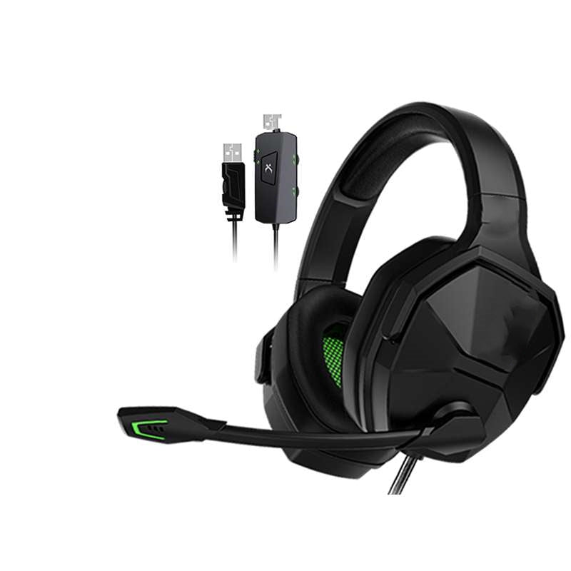 Headworn Gaming Headphones Wired Esports 7.1 Channel - Gadgio
