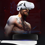 Head-mounted Adjustable HD VR Glasses With Headset - Gadgio