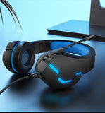 J10 3.5mm Gaming Headset With Mic And LED Lights Wired Headphones Gaming Headphones Microphone Volume Control For PC Laptop - Gadgio
