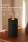 Air Humidifier With Flame Effect Essential Oil Diffuser Quiet Aroma Diffuser Home Fragrances Car Refresh - Gadgio