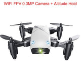 Micro Foldable RC Drone 3D Bearing Steering Wheel Remote Control Quadcopter Toys With Camera WiFi APP Control Helicopter Dron Kids Gift - Gadgio