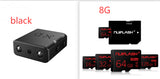 Small 1080P Full HD camcorder with infrared night vision, motion detection, and compact design for discreet video recording.