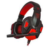 Pu mind pc780 black blue head game Gaming Headset computer YY voice with Mike black blue light headphones - Gadgio