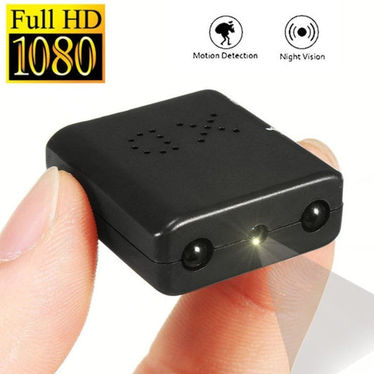 Small mini camcorder with 1080P Full HD, infrared night vision, motion detection, compact design, ideal for discreet video recording