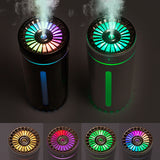 Wireless Air Humidifier Colorful Lights Mute Ultrasonic USB Fogger Diffuser Purifier 800mAh Rechargeabl Cool Mist Maker For Car - Gadgio