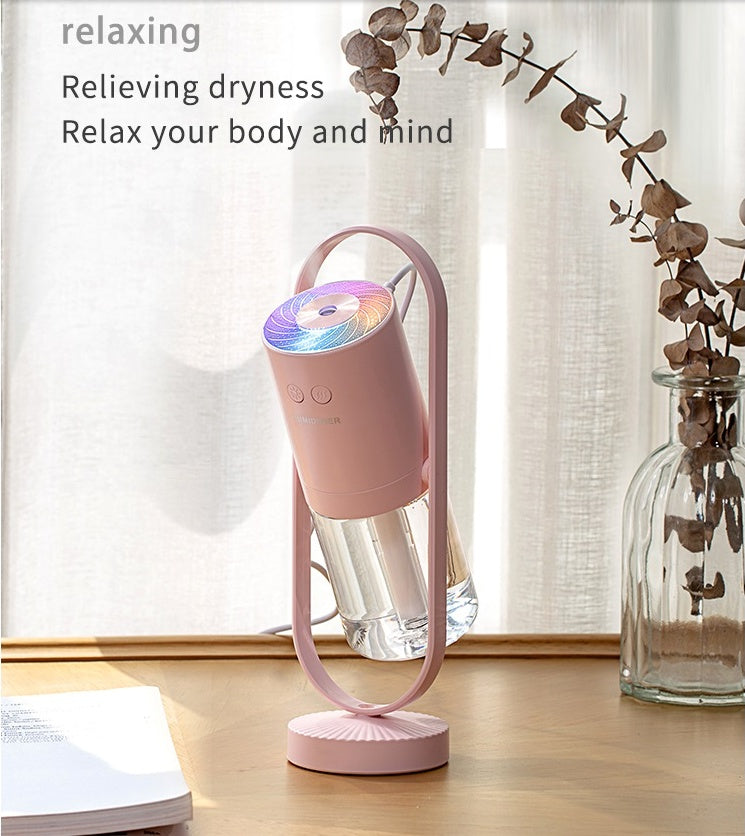 Magic Shadow USB Air Humidifier For Home With Projection Night Lights Ultrasonic Car Mist Maker Mini Office Air Purifier - Gadgio