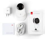 HD remote mobile web camera capturing 1080p video with adjustable lens and sleek design for home or office security.