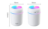 Home Car Charging Colorful Air Humidifier Usb Water Replenishment - Gadgio