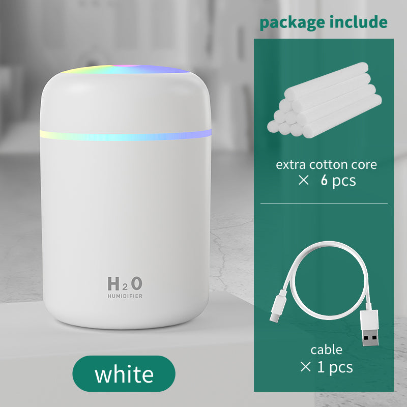 Home Car Charging Colorful Air Humidifier Usb Water Replenishment - Gadgio