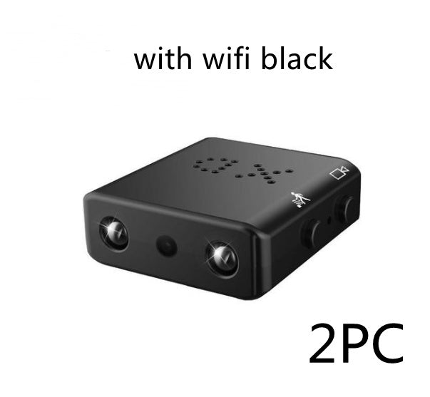 Small 1080P Full HD camcorder with infrared night vision, micro size, motion detection, and compact design for discreet recording.