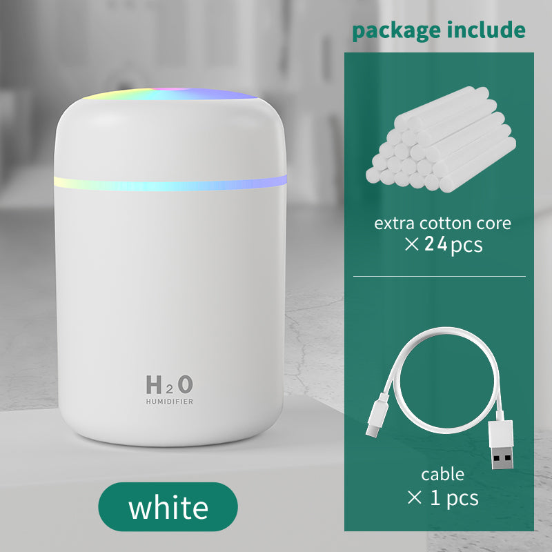 Home Car Charging Colorful Air Humidifier Usb Water Replenishment - Gadgio