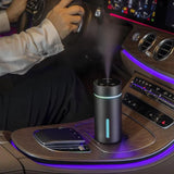 Portable Car Air Humidifier Aluminium Essential Oil Diffuser 260ml Car Aroma Diffuser For Home Office - Gadgio