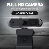 High-definition 1080P conference video webcam with built-in microphone for clear video calls and online meetings.
