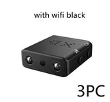 Mini 1080P Full HD camcorder with infrared night vision, motion detection, compact design, and small micro video camera functionality.