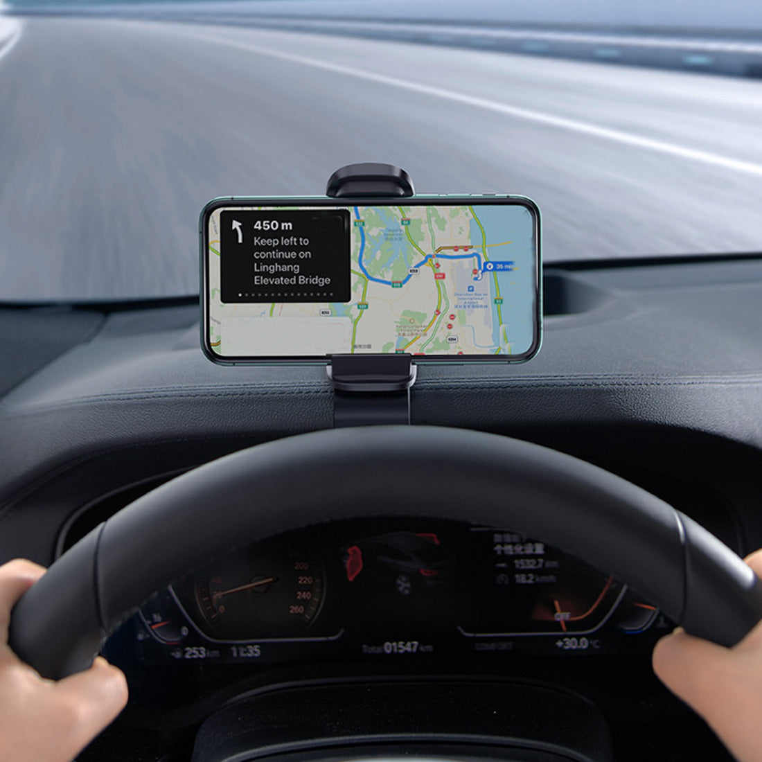 Car Phone Holder Universal Car Stand 360 Degree GPS Dashboard Gravity Phone Holder - Gadgio