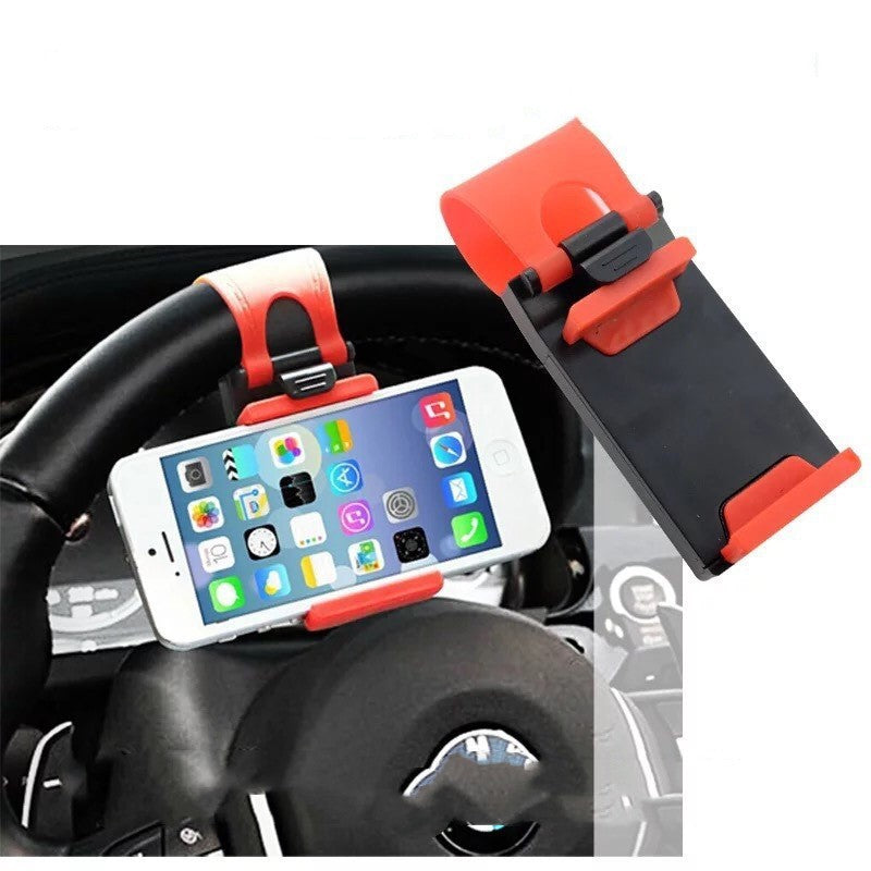Car Phone Holder Steering Wheel Support Car Steering Wheel Mobile Phone Holder - Gadgio
