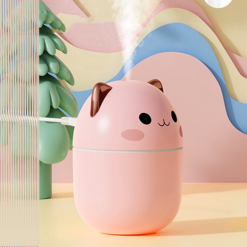 Air Humidifier Cute Cat Ultra-Silent USB Office Household Bedroom Car Aromatherapy Air Purifier With Led Cool Mist Spray - Gadgio