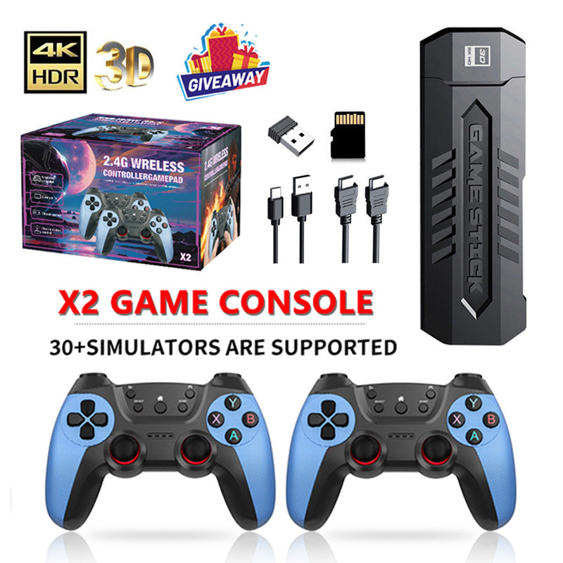 X2 Blue Game Console 4K Double Connection Battle Wireless - Gadgio