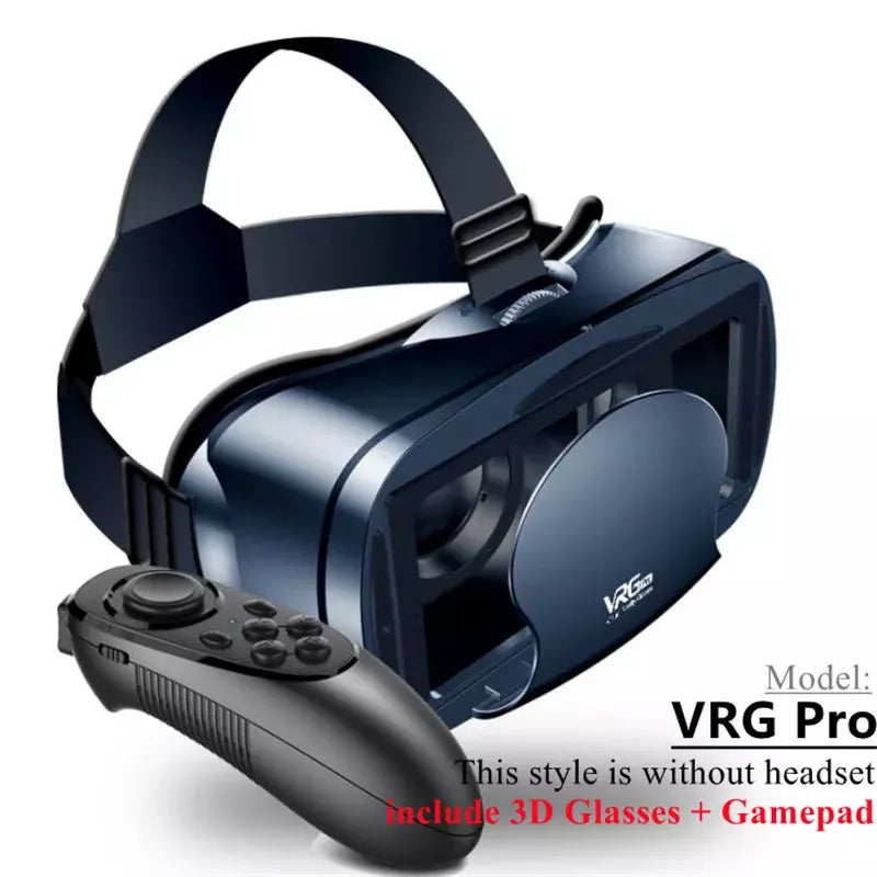 VR Helmet 3D Glasses Virtual Reality Support 0-800 Myopia For Smartphone Smart Phone Headset - Gadgio