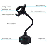 Car water cup holder mobile phone holder - Gadgio