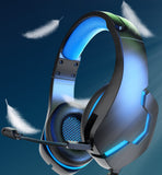 J10 3.5mm Gaming Headset With Mic And LED Lights Wired Headphones Gaming Headphones Microphone Volume Control For PC Laptop - Gadgio