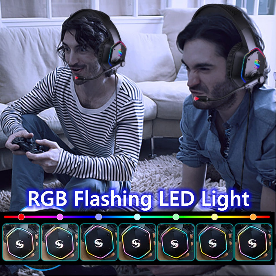 Gaming 3D Sound Effect GAMINGHEADSET Noise Canceling Headphones - Gadgio